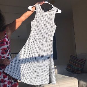 Michael Kors - viscose nylon flared dress